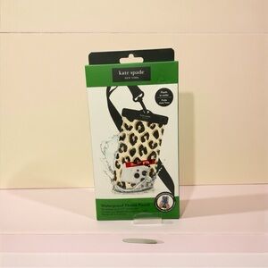 Kate Spade Leopard Print Phone Pouch-NEW